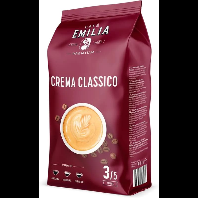 CAFÉ EMILIA Crema E Aroma 1kg – CAFÉ EMILIA Kaffeebohnen