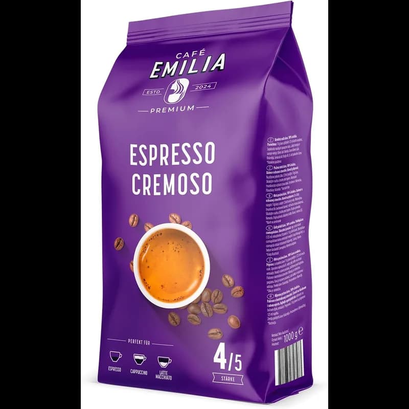 CAFÉ EMILIA Espresso Cremoso 1kg – CAFÉ EMILIA Kaffeebohnen