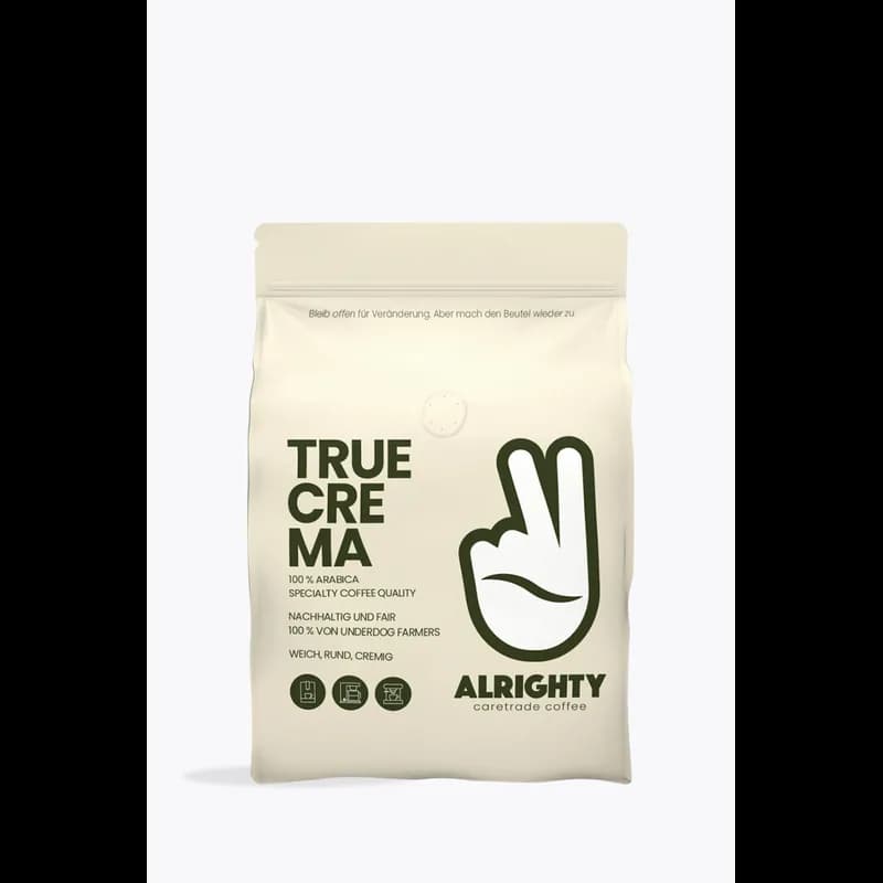 Alrighty True Crema 250g – Alrighty Kaffeebohnen