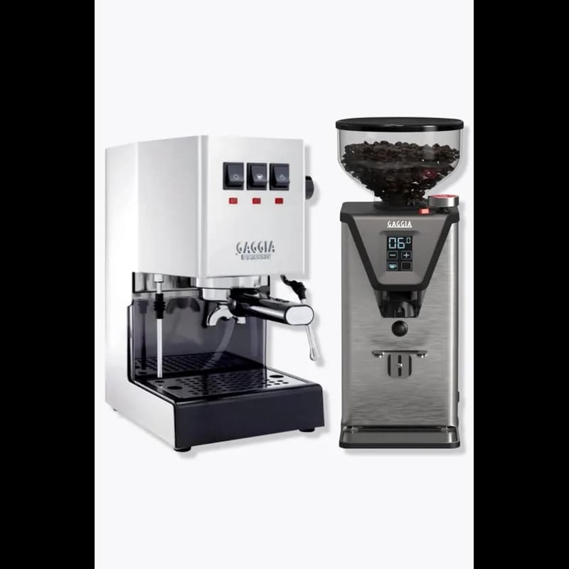 Classic Evo Pro E24 Edelstahl + Gaggia MDF 55 Mühle