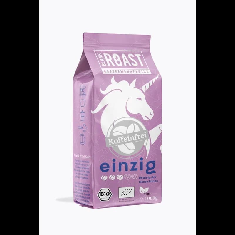 Blank Roast Einzig Bio Koffeinfrei 1kg – Blank Roast Kaffeebohnen