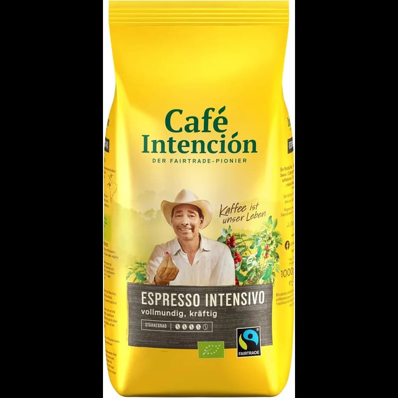 Café Intención Espresso Intensivo Bio 1kg – Café Intención Kaffeebohnen