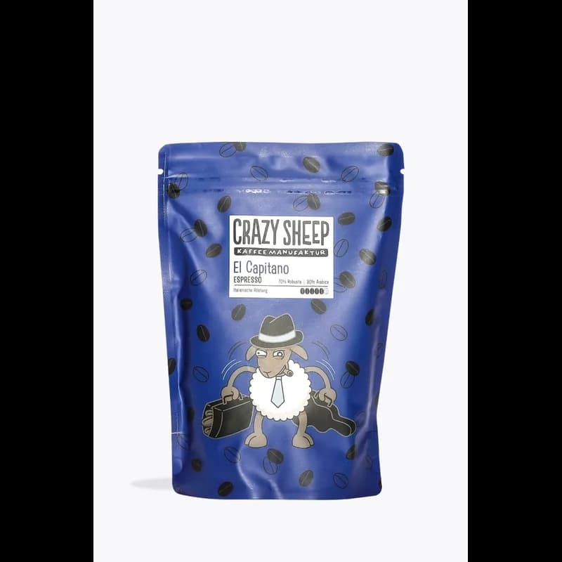 Crazy Sheep Espresso El Capitano 250g – Crazy Sheep Kaffeebohnen