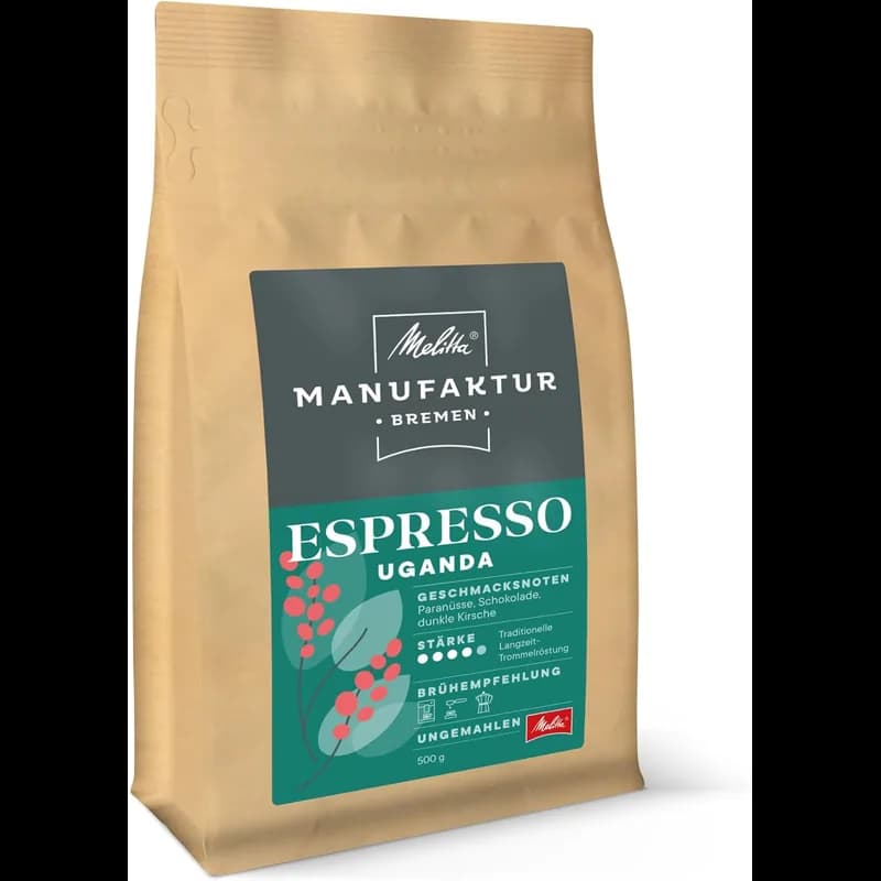 Melitta® Manufaktur Bremen Espresso Uganda 500g – Melitta Manufaktur Bremen Kaffeebohnen