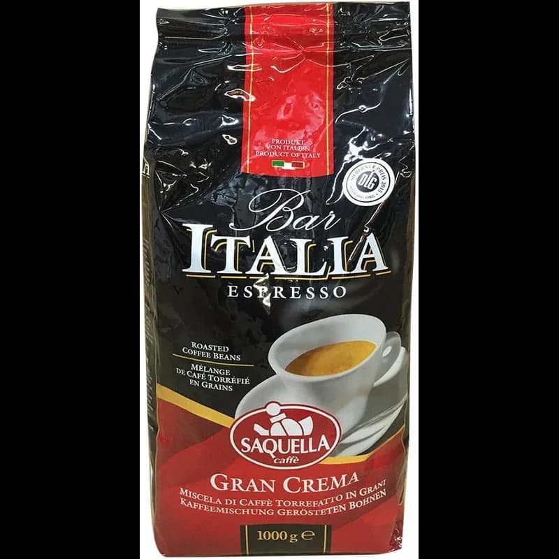 Saquella Bar Italia Espresso Gran Crema 1kg – Saquella Caffè Kaffeebohnen