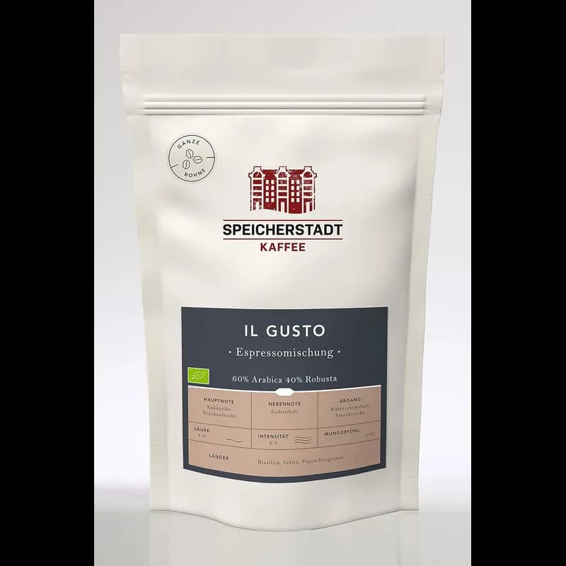 Speicherstadt Il Gusto Espressomischung Bio – Speicherstadt Kaffee Kaffeebohnen Platz 4