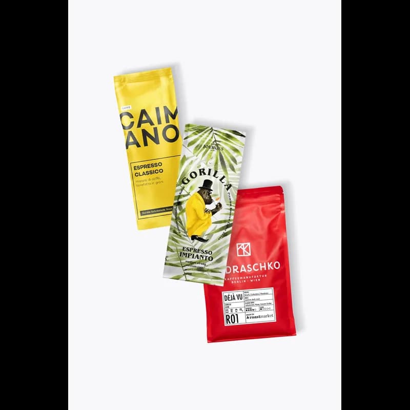 Unsere Bestseller Probierset 750g – Aus unserer Werbung Kaffeebohnen