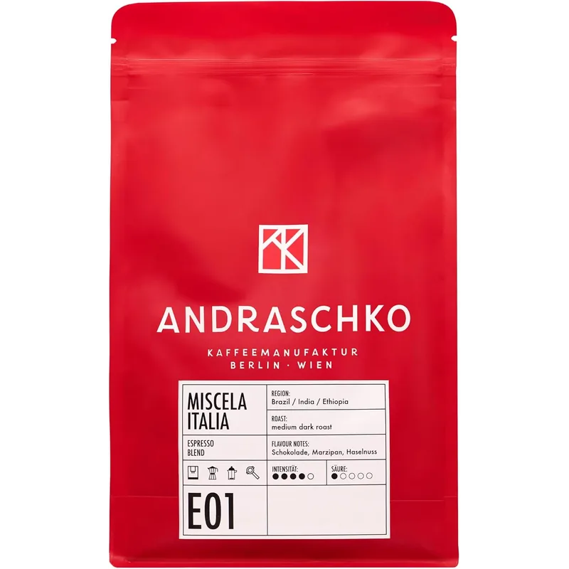 Andraschko Miscela Italia Vorteilspaket 4kg – Andraschko Kaffeebohnen