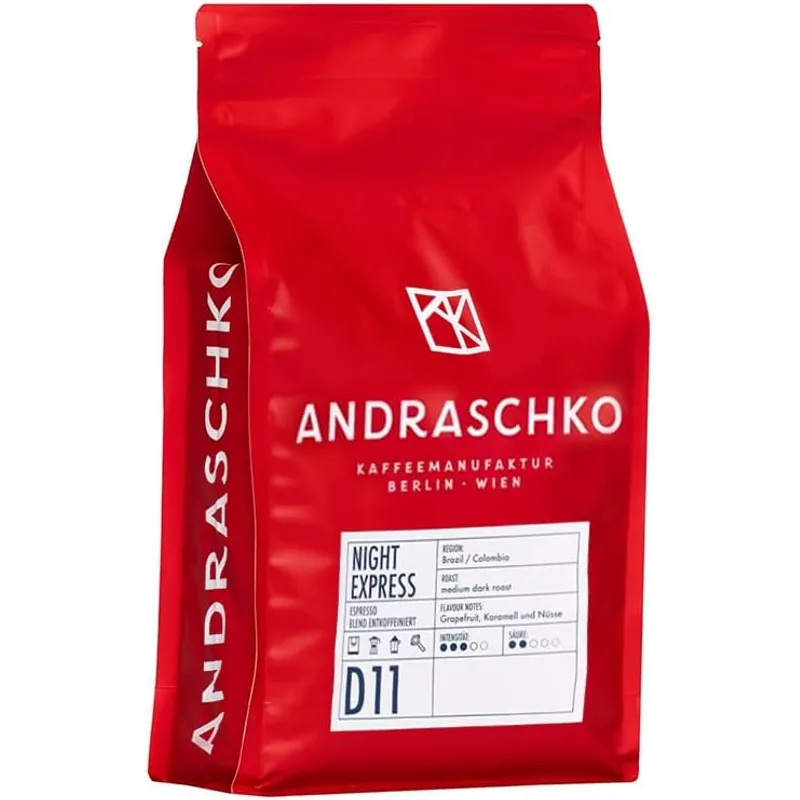 Andraschko Night Express Espresso Blend Entkoffeiniert – Andraschko Kaffeebohnen