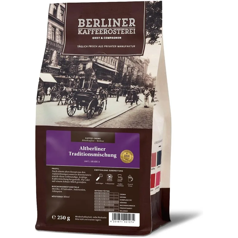 Berliner Kaffeerösterei Altberliner Traditionsmischung – Berliner Kaffeerösterei Kaffeevollautomat