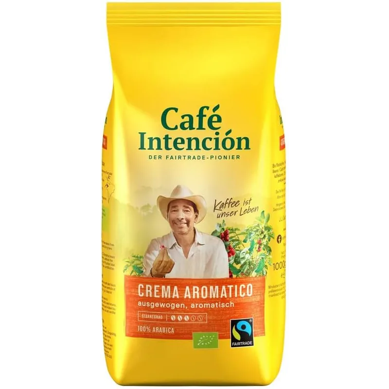 Café Intención Crema Aromatico Bio Vorteilspaket 6kg – Café Intención Kaffeebohnen