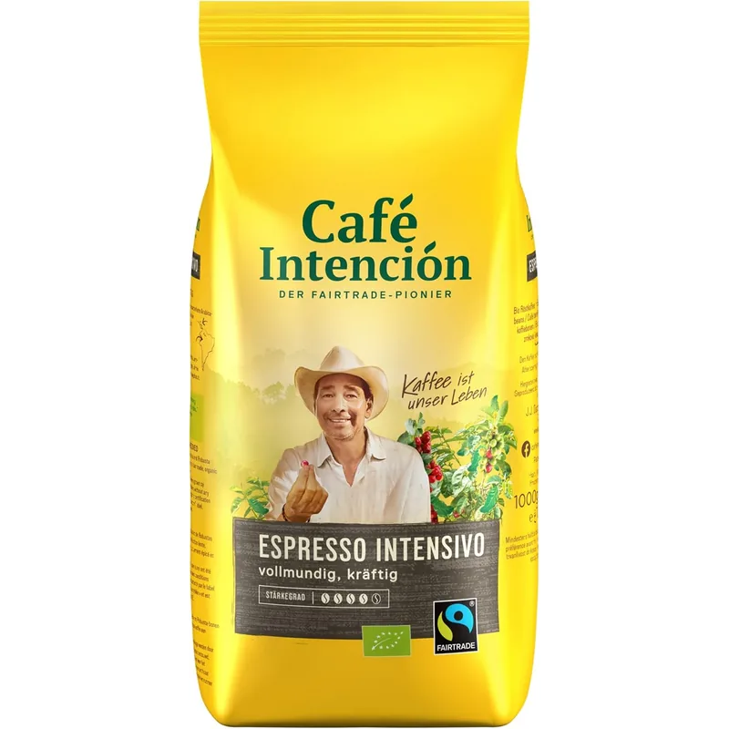 Café Intención Espresso Intensivo Bio 1kg – Café Intención Kaffeebohnen
