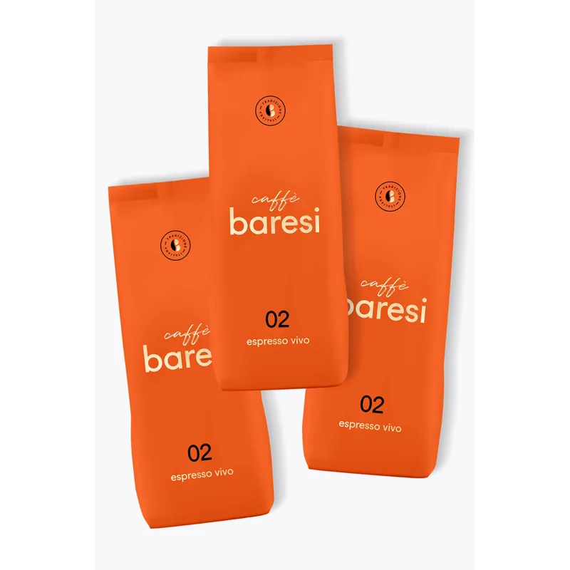 caffè baresi Espresso Vivo Vorteilspaket 3kg – caffè baresi Kaffeebohnen