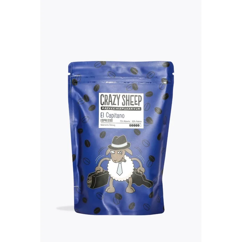 Crazy Sheep Espresso El Capitano 250g – Crazy Sheep Kaffeebohnen
