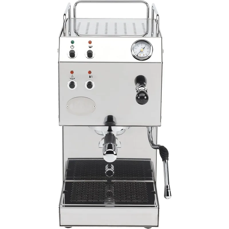 ECM Espressomaschine Casa V Edelstahl poliert + ECM Mühle S-Automatik 64 mit Timer Edelstahl – ECM Kaffeemaschine