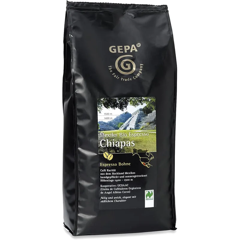 GEPA Bio Espresso Chiapas 1kg – GEPA Kaffeebohnen