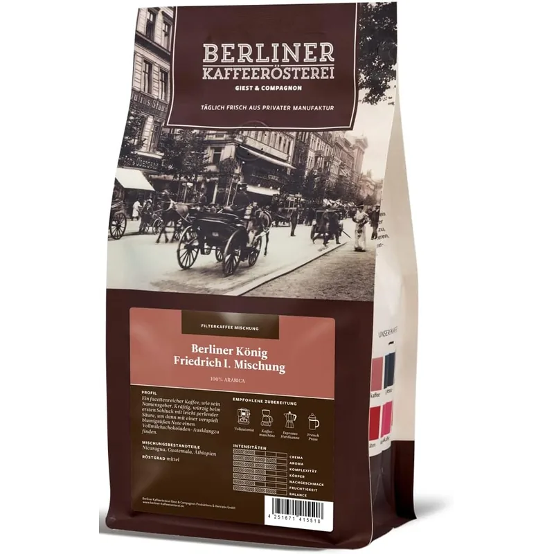 Hannoversche Kaffeemanufaktur Maries königlicher Hofkaffee 250g – Hannoversche Kaffee Manufaktur Kaffeevollautomat