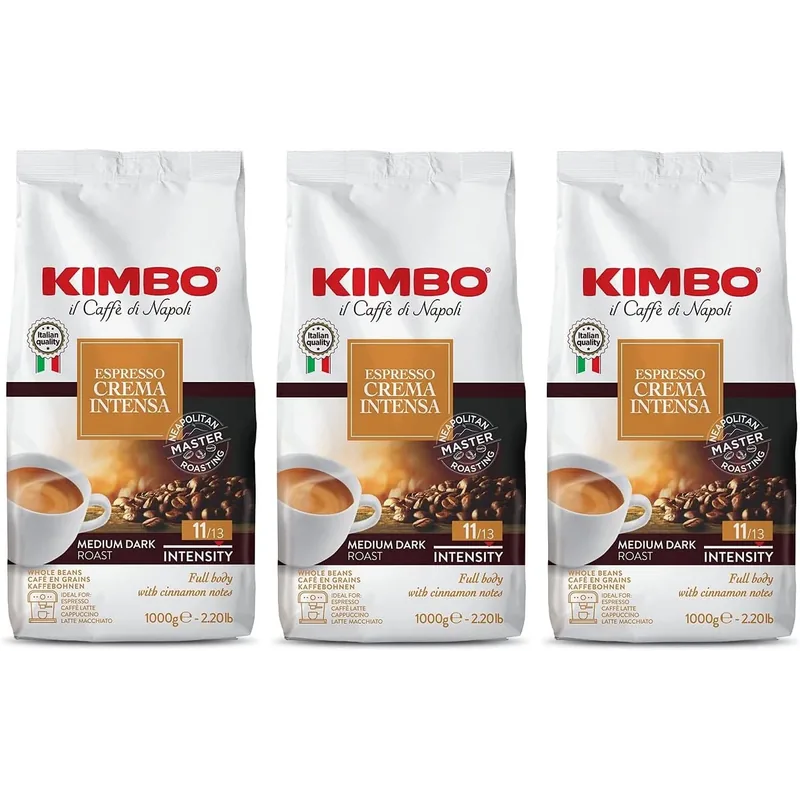 Kimbo Espresso Crema Intensa 1kg – Kimbo Kaffeebohnen