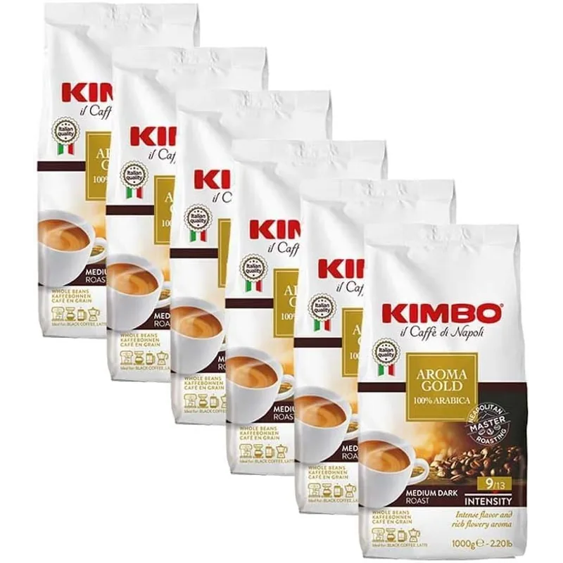 Kimbo Gold Espresso 100% Arabica Vorteilspaket 6kg – Kimbo Kaffeebohnen
