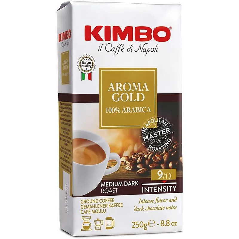 Kimbo Gold Espresso 100% Arabica 250g – Kimbo Kaffeebohnen